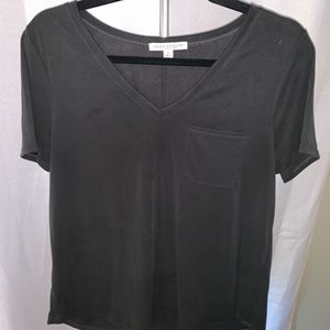 Black V-neck